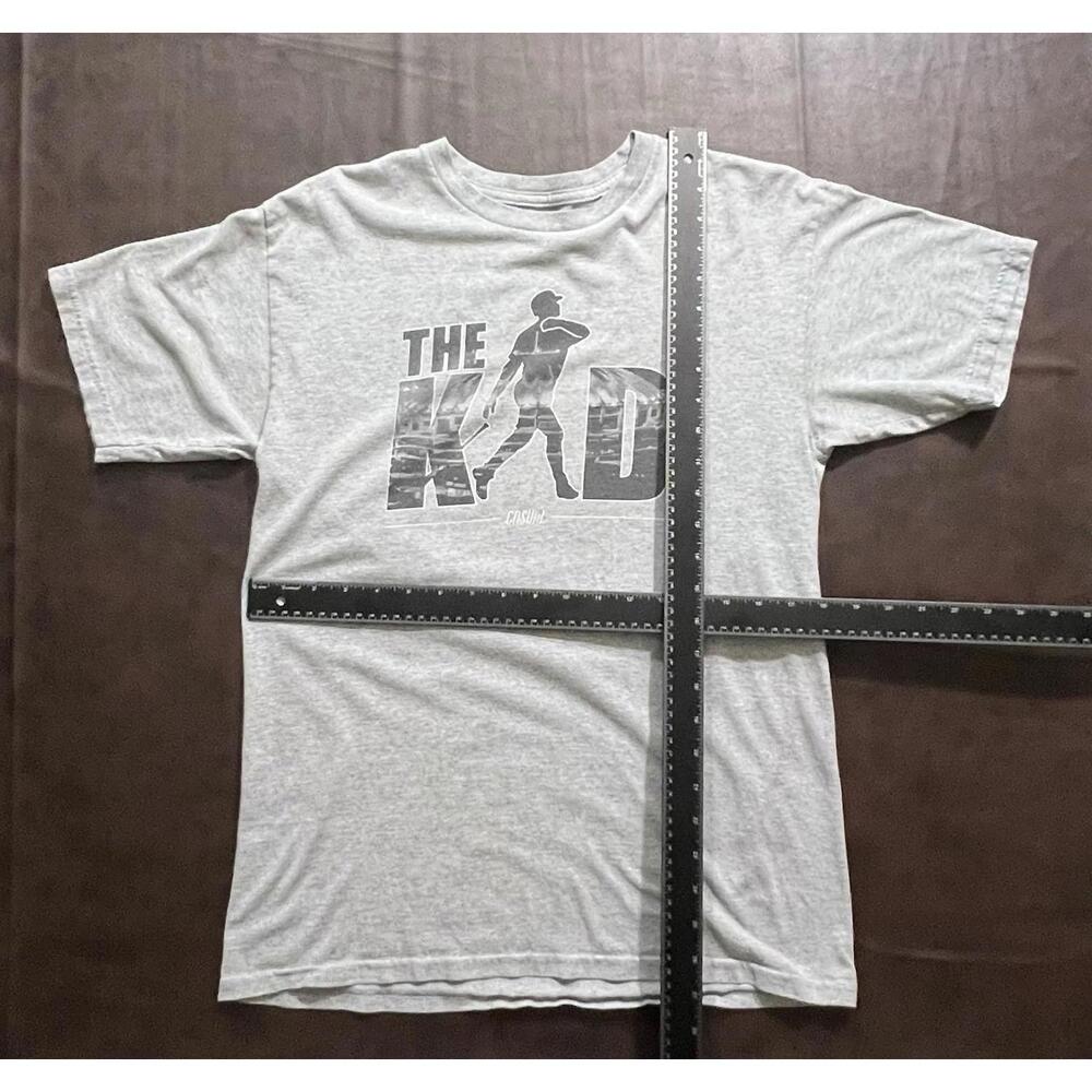 The Kid Casual Industries “The Kid” Baseball Graphic Tee Gray Mens Size M #9